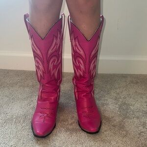 Women's Pink Western Boots
